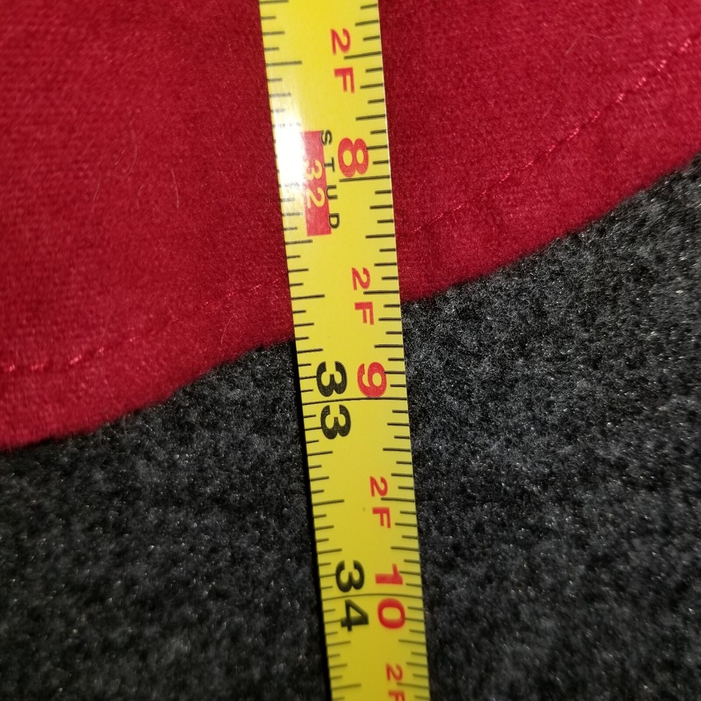 St. John's Bay Chamois Cloth Shirt Men's Large Red Shacket Brushed Flannel - Picture 5 of 7